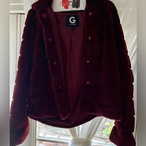 GUESS Faux Fur Hood Jacket
